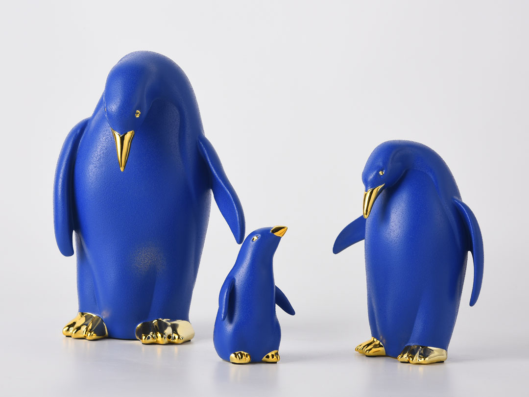 Penguin Resin Dekor Skulptur